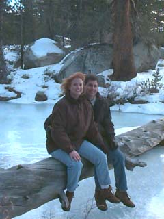 Kristi and Todd On A Log